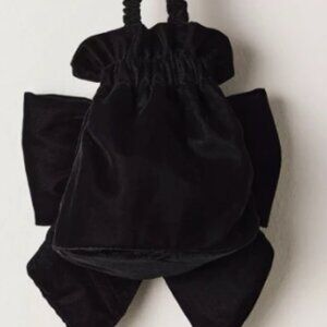 Free People Black Belle Bow Bag